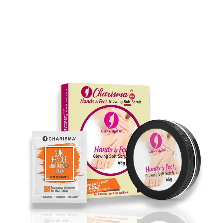 charisma hand and feet whitening scrub 25gm